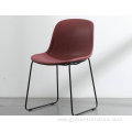 Modern simple design restaurant metal dining table chair